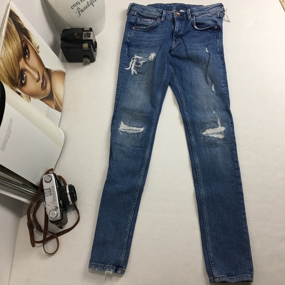 & Denim Skinny Coupe Moulante Jeans - Picture 2 of 10